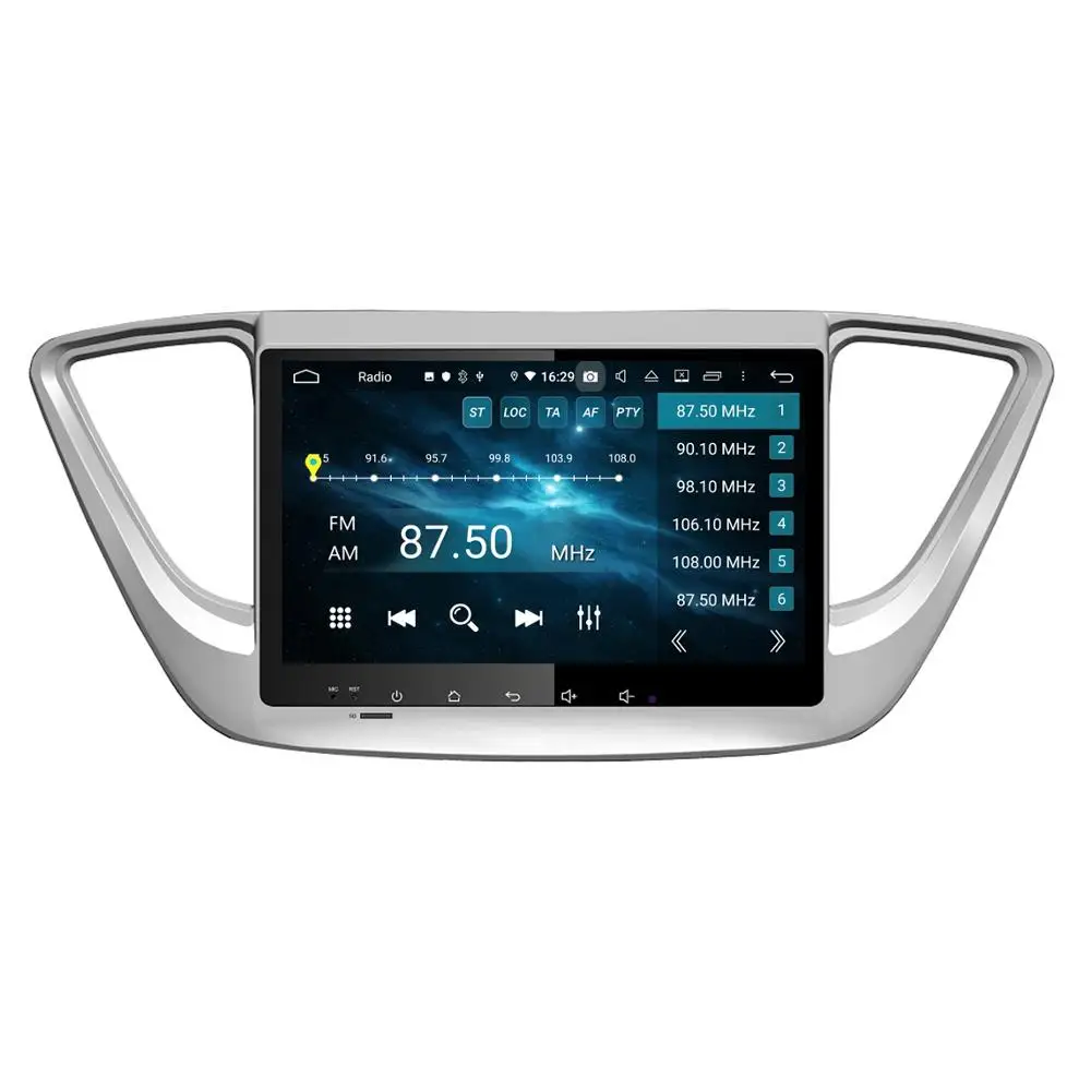 Discount 4GB+64GB PX5 9" Android 9.0 Car DVD Player for Hyundai Verna Accent Solaris 2017 2018 Radio GPS Bluetooth WIFI Mirror-link DVR 2
