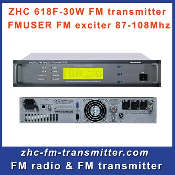 

CZH618F 30W fm radio broadcast transmitter PLL stereo transmitter small fm radio staion equipment 87-108MHz