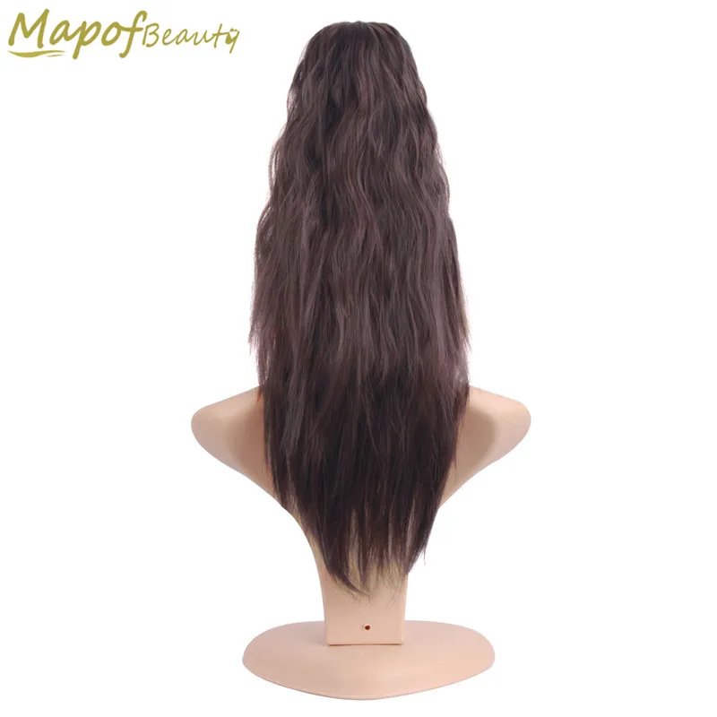 MapofBeauty длинные кудрявые 16 &quotКоготь Конский хвост клип в один кусок конский