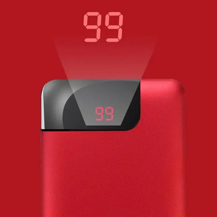 20000mAh Large Capacity Quick Charger Poverbank Output Power Bank Portable Charger External Battery For Xiaomi MI iPhone X Note