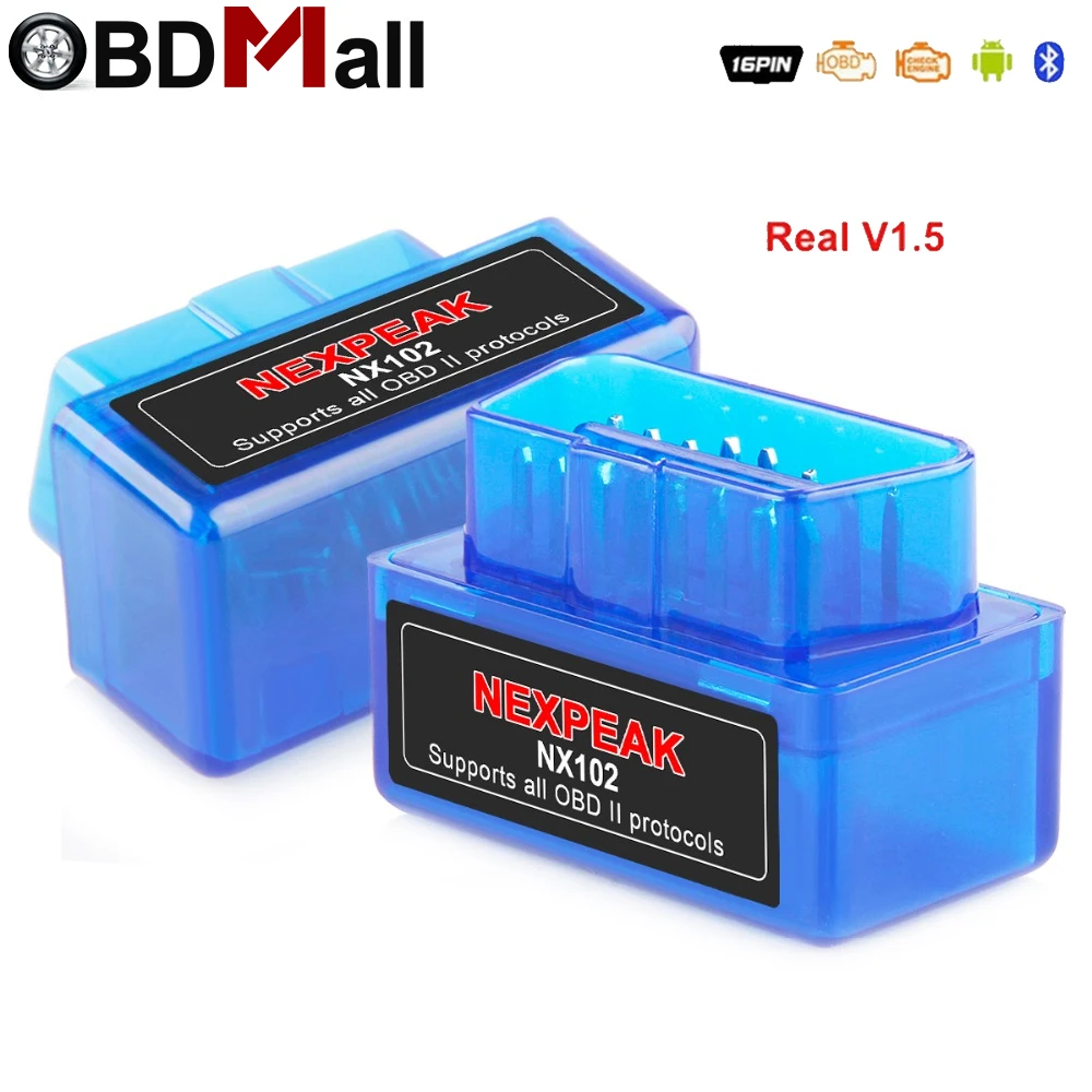 

ELM327 OBD2 Bluetooth Adapter ELM327 V1.5 Auto Scanner Bluetooth ODB2 Car Diagnostic Scanner OBD 2 ODB2 Russian-speaking Scanner