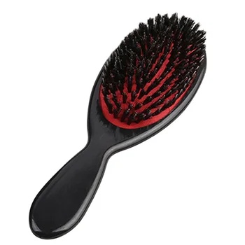 

Boar Bristle & Nylon Hair Comb Mini ABS Oval Handle Anti-static Hair Scalp Airbag Massage Comb Hairbrush Salon Home Styling Tool