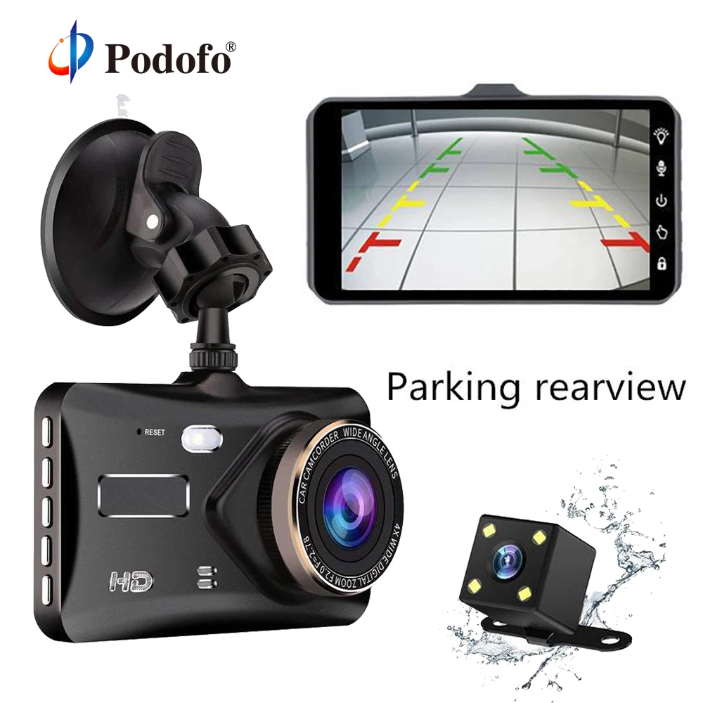 

Podofo Car Dash Camera Vehicle Cam Full HD 1080P DVR 170 degree wide Angle Car Video Recorder Dashboard Camera With Night Vision