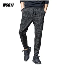 Для мужчин джоггеры спортивные штаны вздох тренировки Бодибилдинг костюмы повседневное камуфляж пот брюки для девочек