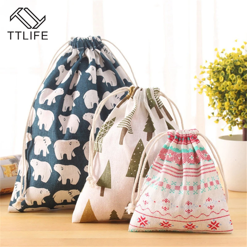 TTLIFE многофункциональные портативные сумки на шнурке, хлопковые сумки для хранения вещей, сумки для обуви, сумки для женщин, сумка для макияжа, сумка-Органайзер