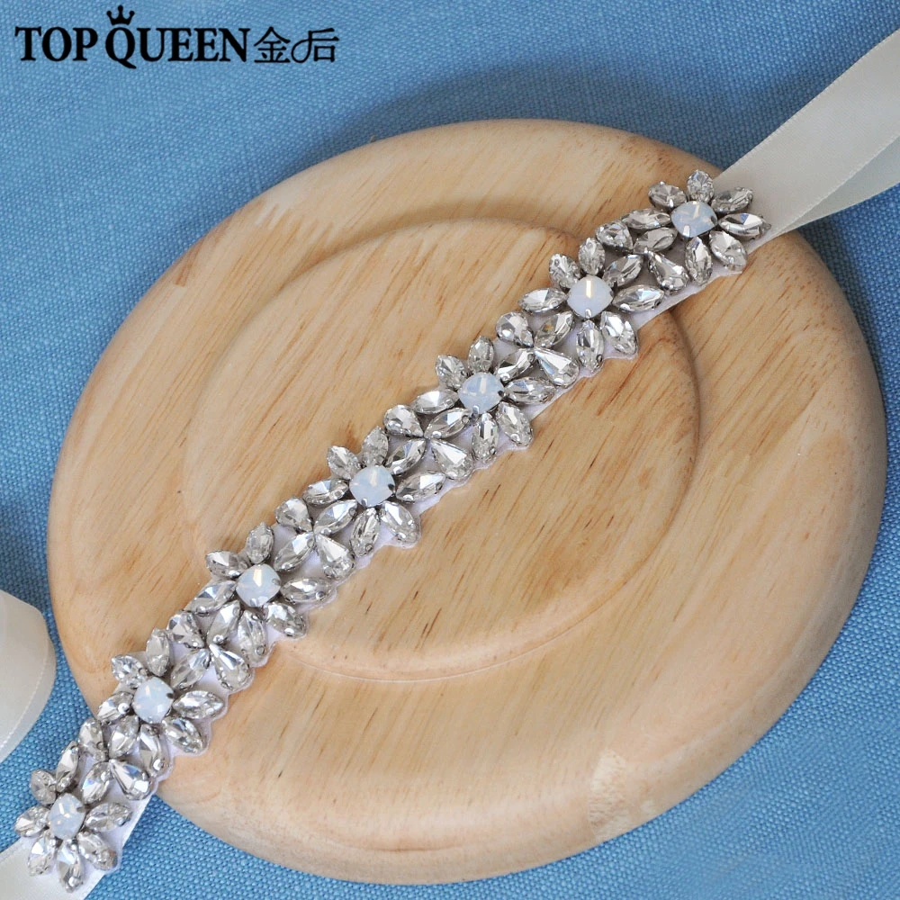 TOPQUEEN H335 Кристалл головной убор свадебная тиара головная повязка, аксессуары для волос для женщин Свадебные Заколки горный хрусталь волос кусок лоза