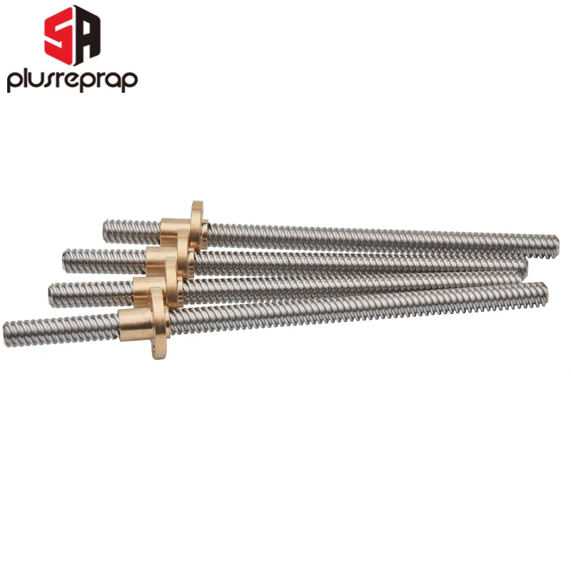 2 шт. T8 * 8 мм ведущий винтовой стержень 300 вести трапециевидныый Привести Винтовой
