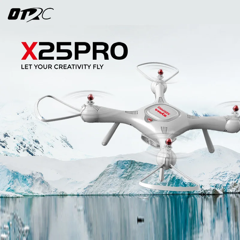 25PRO SYMA FPV WIFI с HD камерой 720P GPS RTF режим Follow Me Квадрокоптер Вертолет радиоуправляемый