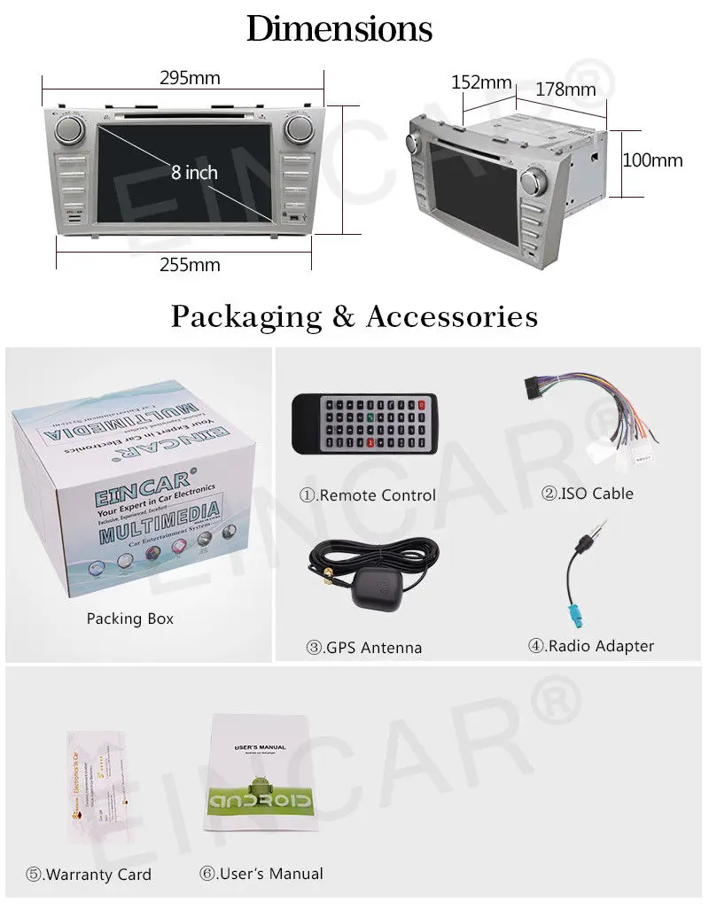 Excellent Android 6.0 8" Car Stereo GPS Navi Radio DVD Player for TOYOTA CAMRY 2007-2012 18 Excellent Android 6.0 8" Car Stereo GPS Navi Radio DVD Player for TOYOTA CAMRY 2007-2012 18