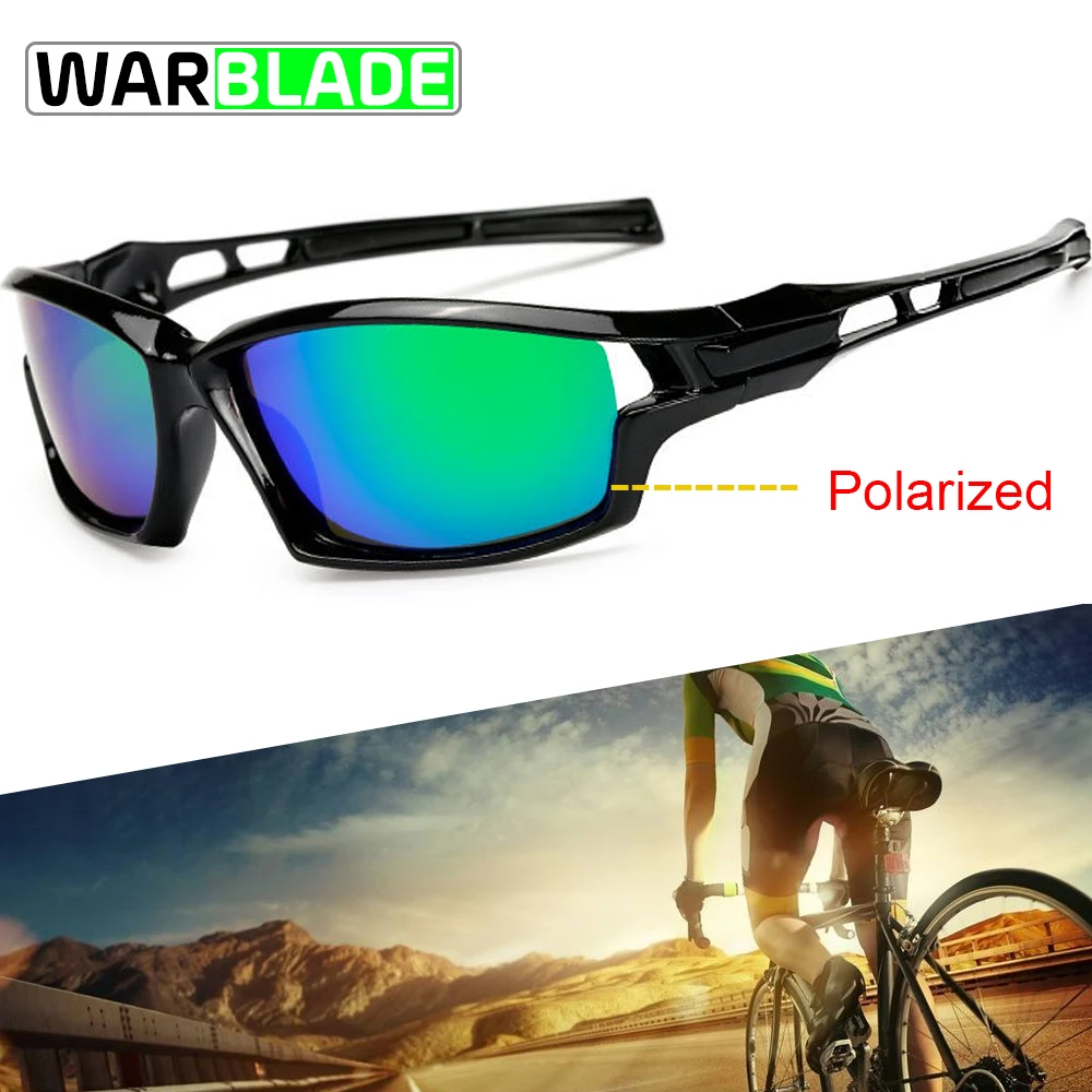 نظارات uv400 الرياضة النظارات المستقطبة للدراجات دراجة النظارات الرجال النساء الدراجات نظارات الصيد الجري eyeware warblade