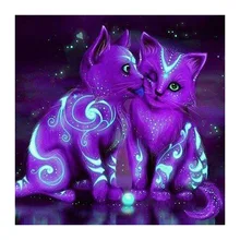 Eigen foto на заказ Алмазная Картина кошки вышивка крестиком Санта Клаус Снеговик hibah домашний декор diy pintura Алмазная мозаика Круз свечение