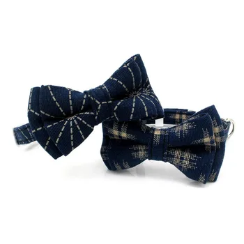 

Cute Plaid Bowknot Pets Cat Dog Collars Adjustable Printing Puppy Cats Necklace Small Dogs Bunnies Collar Bow tie Neck Strap