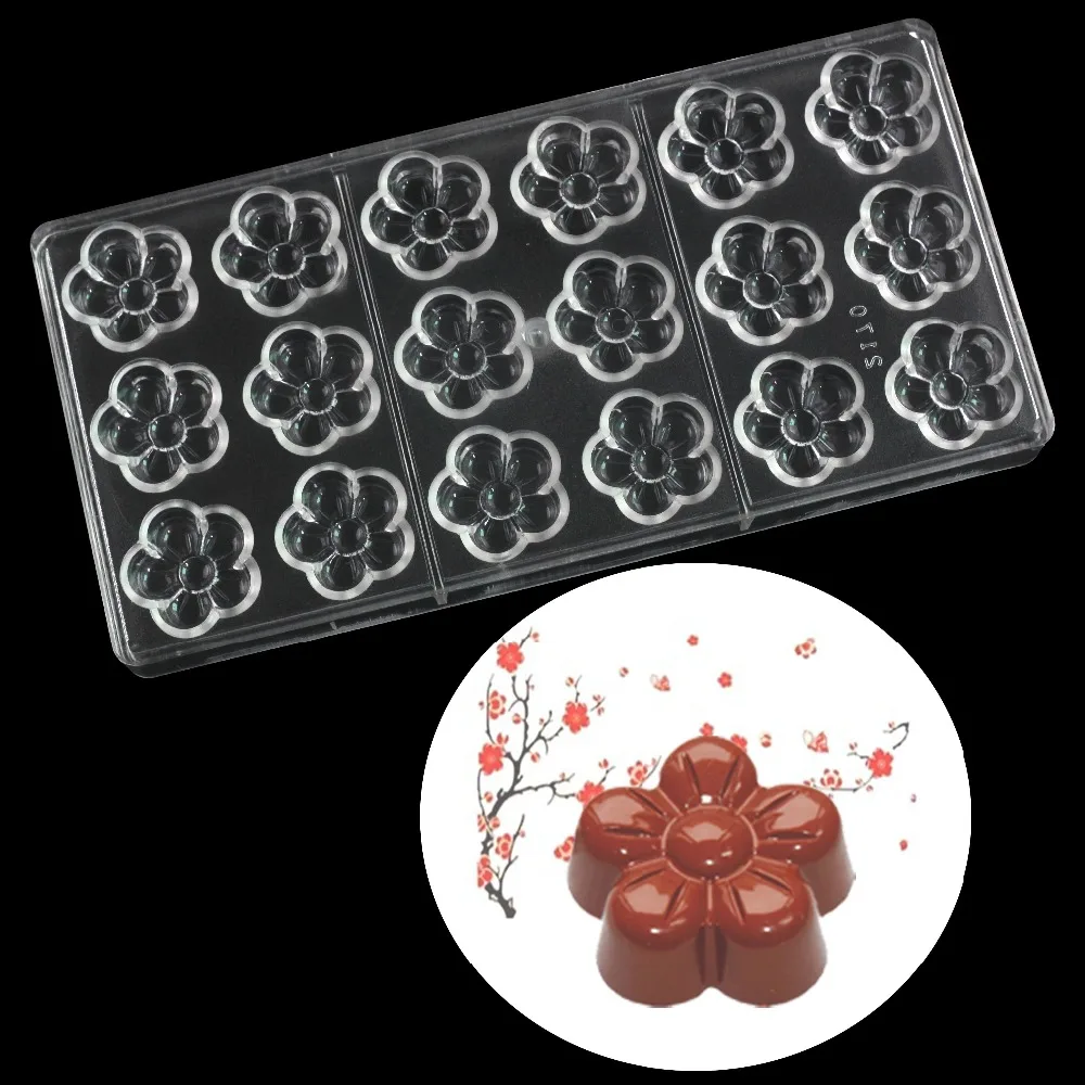 

Creative Plum blossom shape chocolate mold,DIY candy pastry chocolate cake decorating tool kitchen baking mold accessories