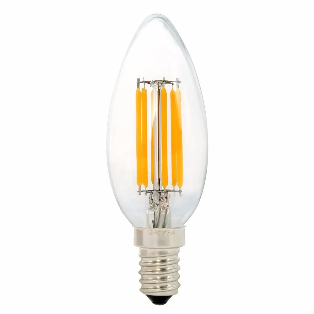 led filament candle bulb 2w 4w 6w c35 warm white glass led filament candle bulb 2w 4w 6w c35 warm white glass