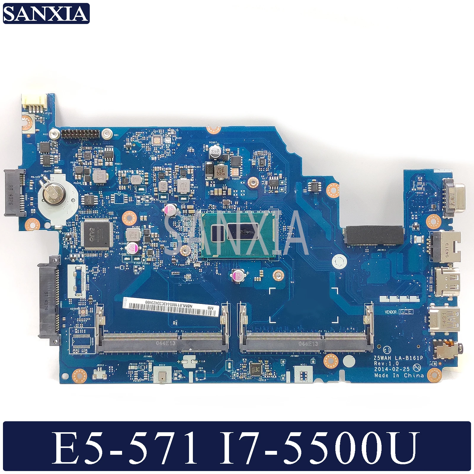 KEFU LA B161P Laptop motherboard for font b Acer b font E5 571 E5 571P original