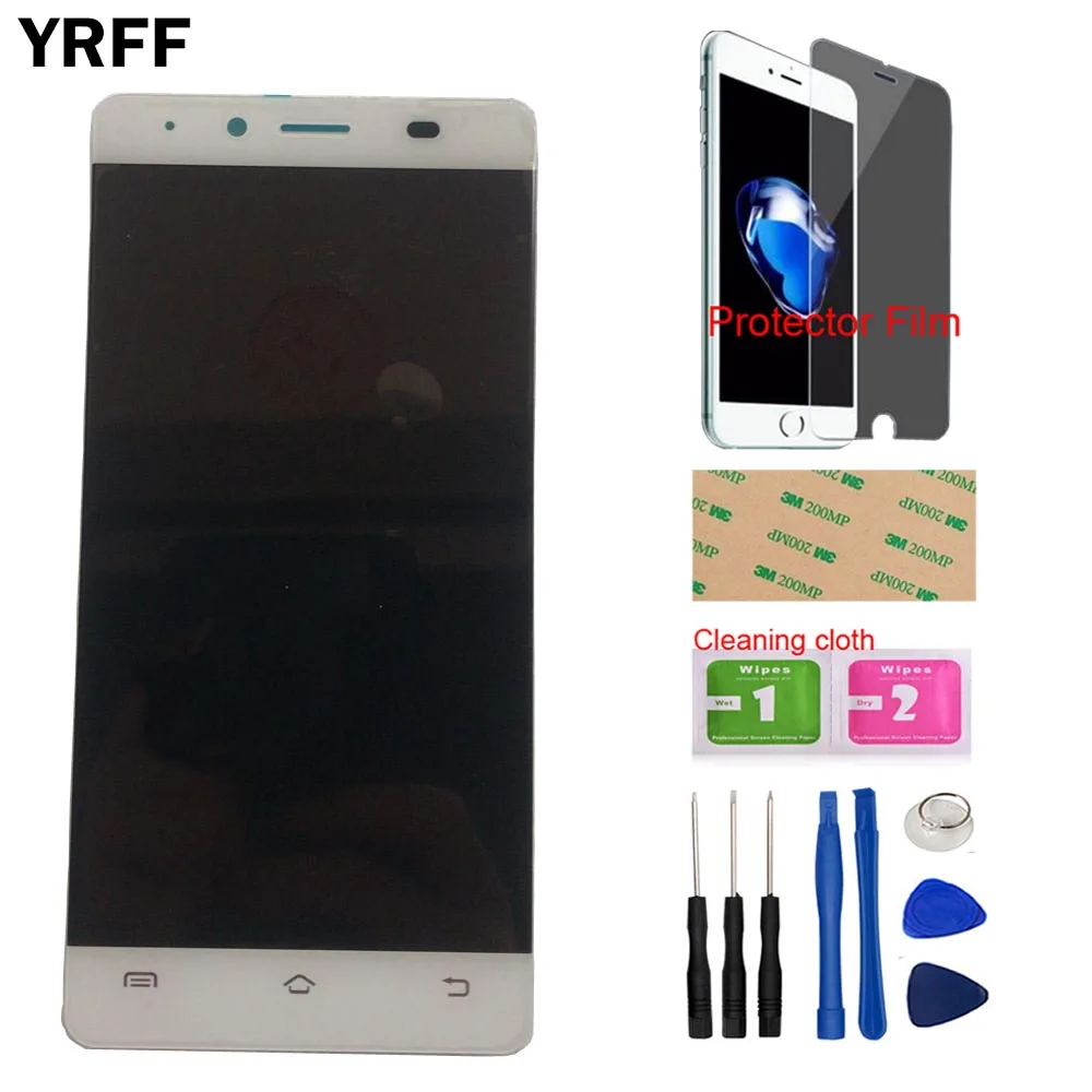 

YRFF LCD Display For BQ BQS-5060 BQS 5060 BQ S 5060 LCD Display + Touch Screen Assemble Replacement Tools + Protector Film