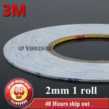 2 мм* 50 м двусторонней клейкой ленты Важная для iphone телефон ЖК-дисплей/сенсорной панелью/Дисплей/ экран Корпус/чехол Ремонт белый 9448