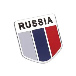 Sliverysea Новый Высокое качество 3D Алюминий флаг России автомобиля Стикеры Интимные аксессуары Стикеры S для Ford Focus для Chevrolet для Skoda