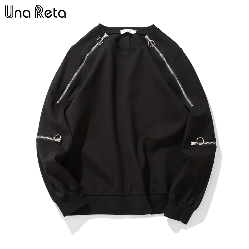 

Una Reta Hoodies Men 2018 New Autumn Men outerwear Pullovers Brand Zipper design Winter Men's Hoody Casual Sweatshirt