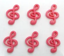 50 pcs 수지 다크 핑크 참고 장식 공예 flatback 카보 숑 scrapbooking 맞는 헤어 클립 embellishments 비즈 diy(China)