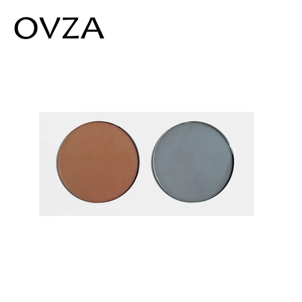 OVZA 1,56 УФ-стойкая фотохромная линза прозрачные линзы поворачивается серый коричневый UV400 обесцвечивание по рецепту асферические линзы база изменения