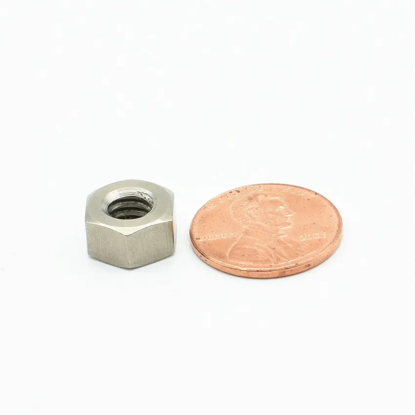 

24/50 pcs 1/4-UNC US Units Imperial Units Titanium Nut Original Ti Color Not Polished Grade 2 Titanium Screw Ti Fastener