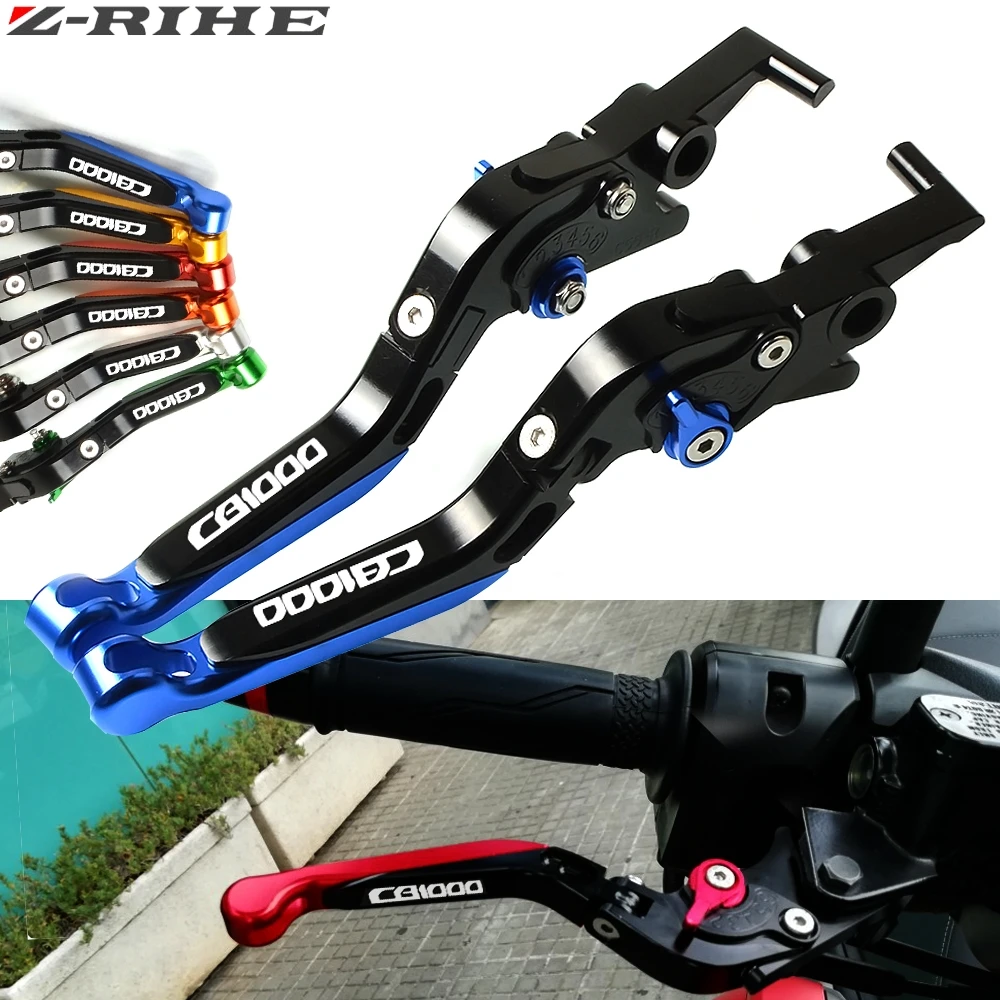 

For Honda CB1000R CB 1000R CB1000 R 2008-2016 2013 2014 2015 Blue Black Motorcycle Accessories Adjustable CNC Brake Clutch Lever