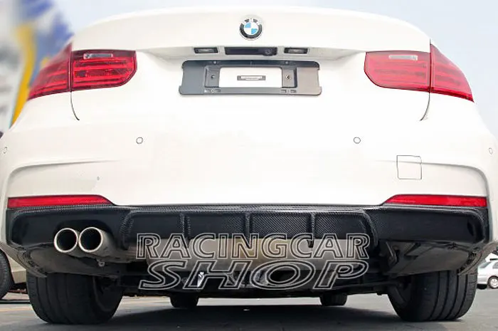 P Стиль Реальные углеродного волокна задний диффузор для BMW F30 3-серии седан M-TECH M-Sport бампер 320i 328i B158