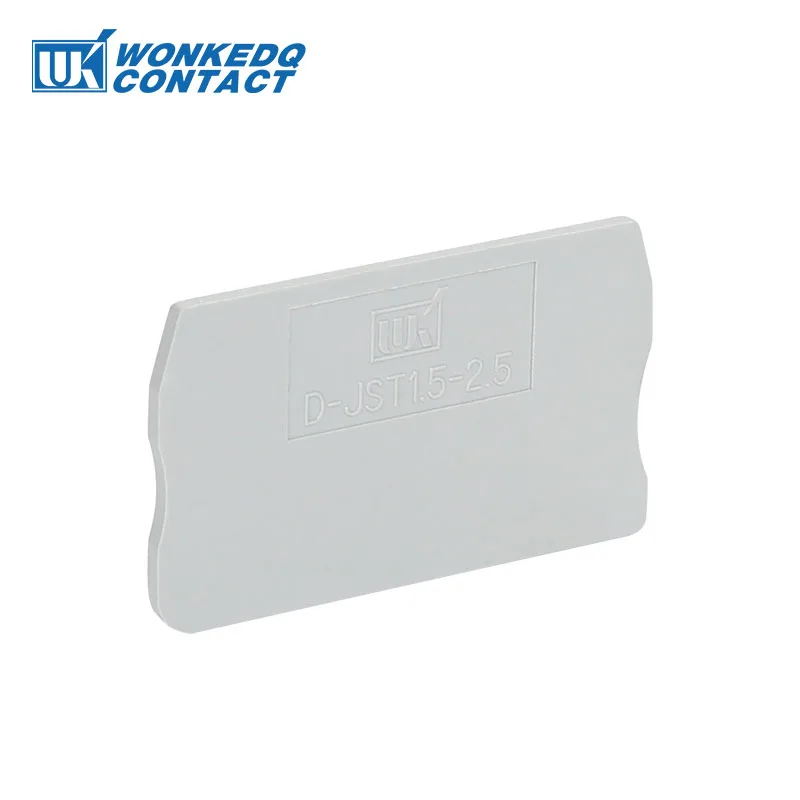 

D-ST 1.5-2.5 End Cover Phoenix ST and PT Series Din Rail Terminal Blocks End Cover plate 49.2x30x2.2 mm