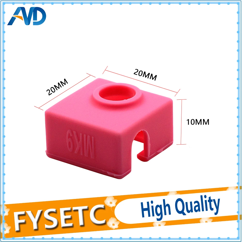 

10X Blue/Pink/Black MK7/ MK8/MK9 HEATER BLOCK COVER Silicone Insulation Socks For Replicator Wanhao Anet Prusa Tronxy