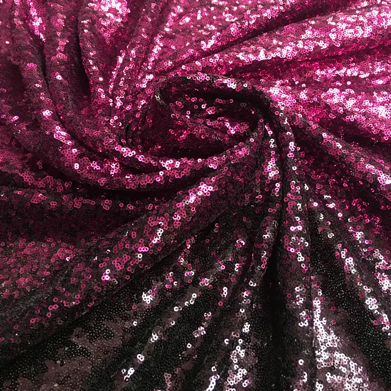 100*140 см градиентная ткань с блестками цвета: розовое золото, черный, красный DIY блестящая ткань для платьев модная одежда свадебные декорации