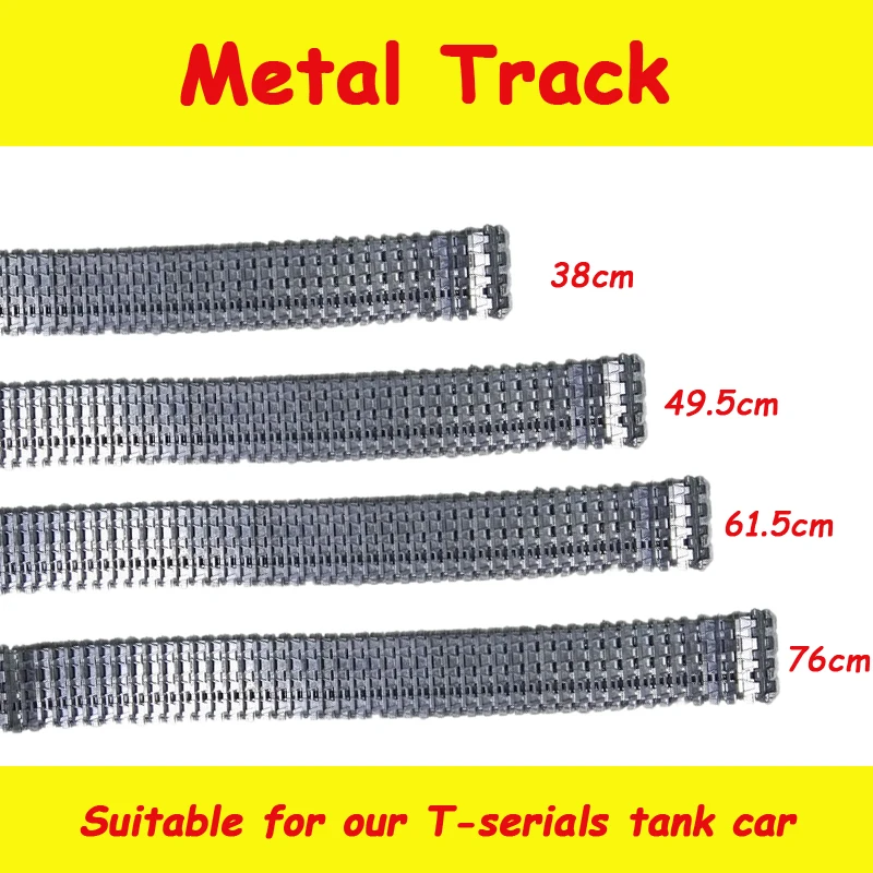 Kopen Metalen Robot Tank Crawler Track Rups Keten 75 cm voor 3818 3818 1 RC Robot Tank Chassis Onderdelen Heng Lange 1 16 Tiger I Tank