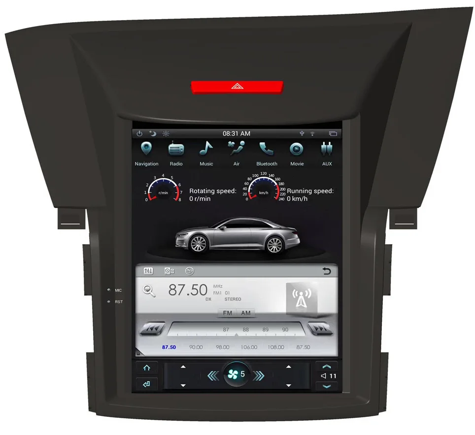 Sale 10.4" Tesla Android Car Radio GPS Multimedia Stereo For Honda CRV 2012-2018 Vertical Screen Auto Audio 2GB+32GB 2