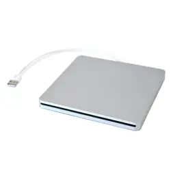 Внешний USB супертонкий накопитель для MacBook Pro SATA жесткий диск DVD Super мульти слот имеет алюминиевые Посмотрите серебро