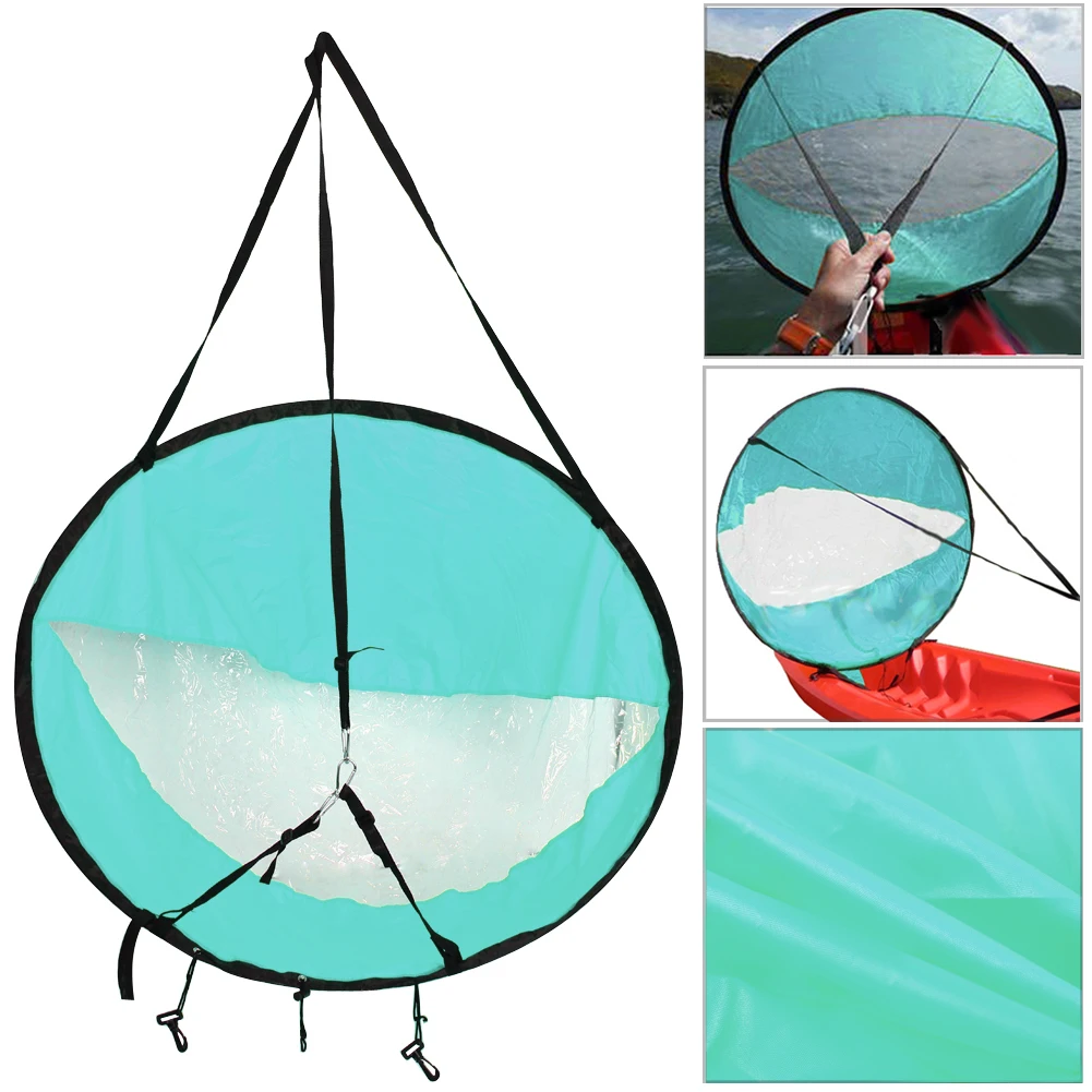 

Durable 42" Kayak SAIL For Fishing Sailing Boat Foldable Marine Wind Sup Paddle Board Sail With Clear Window Drop shipping