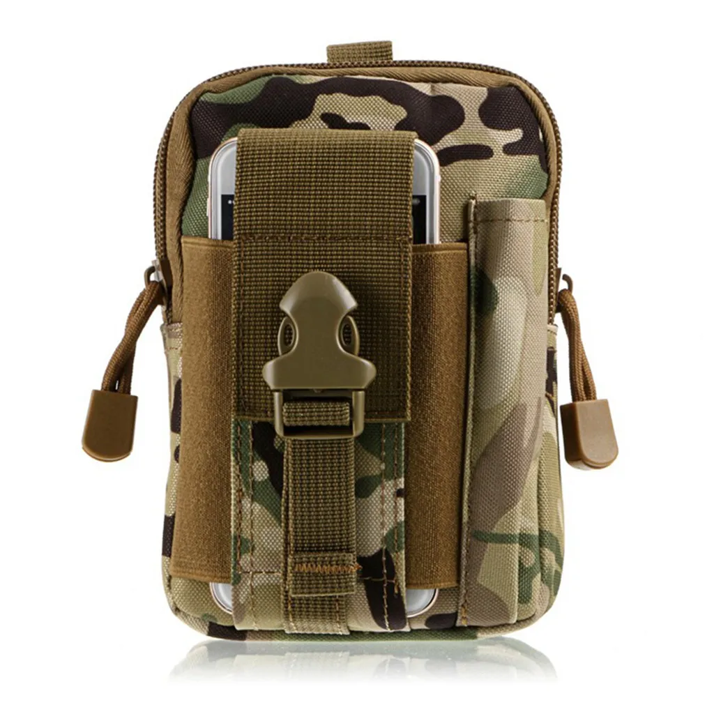 Outdoor Camping Climbing Bag Tactical Military Molle Hip Waist Belt Wallet Pouch Purse Phone Case for iPhone Bag#p4 | Спорт и