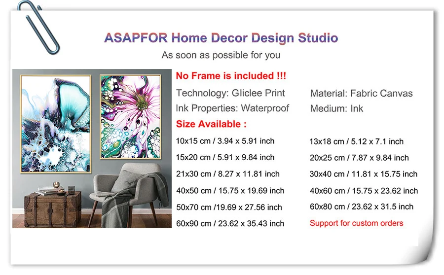 Abstract Art Wall Posters and Print Cuadro Colorful Abstract Marble Texture Pictures for Living Room Study Canvas Painting Decor
