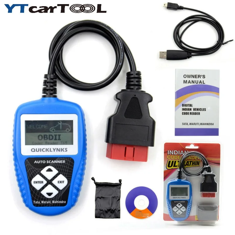

Professional Indian auto scan tool T65 OBD2 Indian car diagnostic code reader for Mahindra,Maruti,Tata