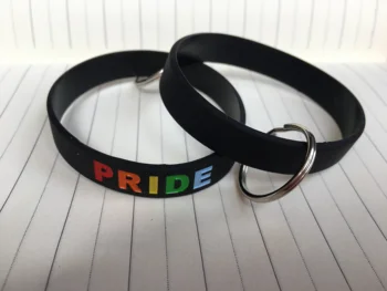 

PRIDE Silicone Bracelet Chain Gay Pride Wristband Gay Silicone Bracelet 202*12*2MM.