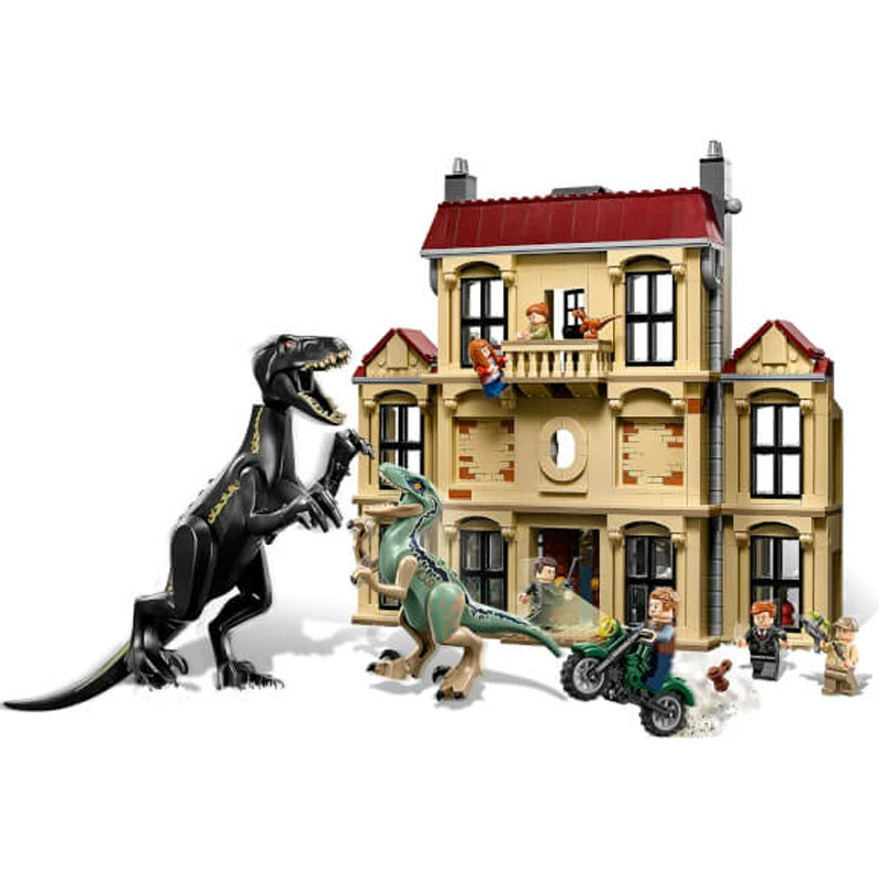 New Jurassic World Dinosaur Indoraptor Rampage Compatible Legoing Jurassic World 75930 Model Building Block Toys Christmas Gifts