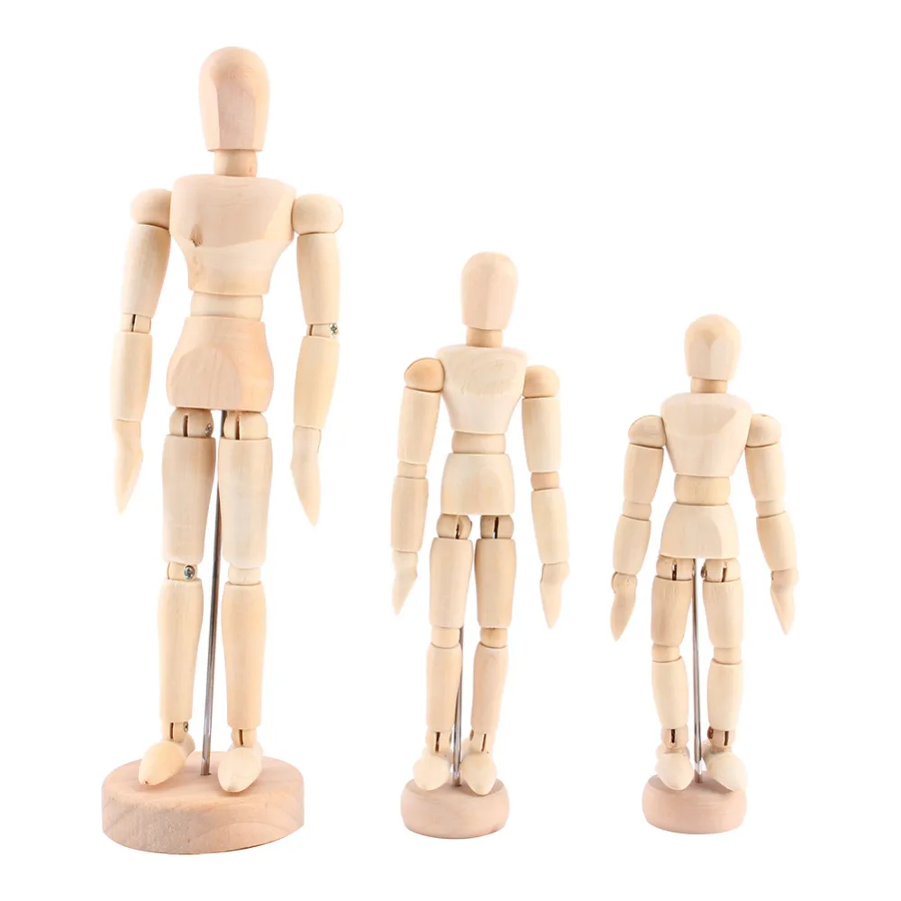 Artist Manikin 8in Male Natural Brown