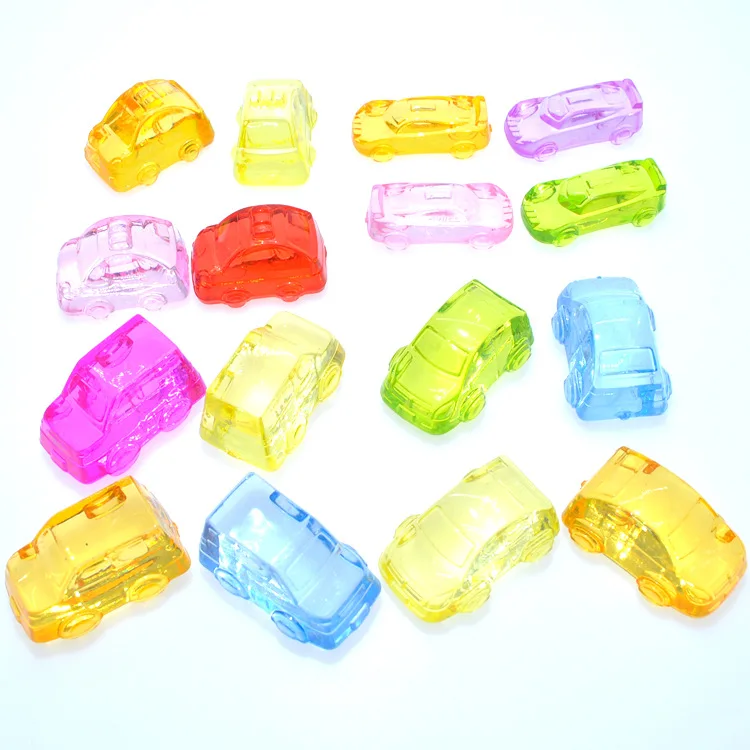 

baby early learning educational toy transparent crystal car toy rainbow color montessori learning color math for light table