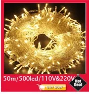 Árvore de Natal de Fadas Luzes da Corda ao ar Lote Nova 5 m 300leds Led Heart-shaped Pendente Lâmpada Guirlanda Livre Luzes ac 220 v 110 20 Pçs - 6 Fios de LED
