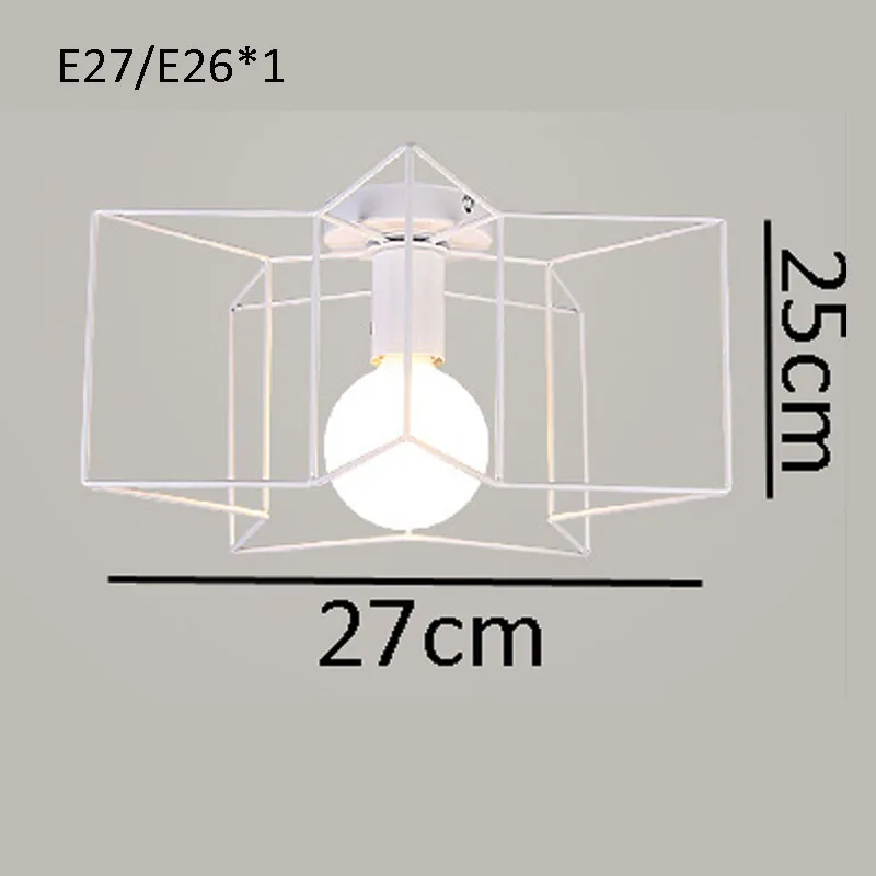 Metal Star 5 Lights Flush Mount Modern LED Ceiling Lamps For Bedroom Living Room Black White Ceiling Lights Home Lighting Lustre De Sala (18)