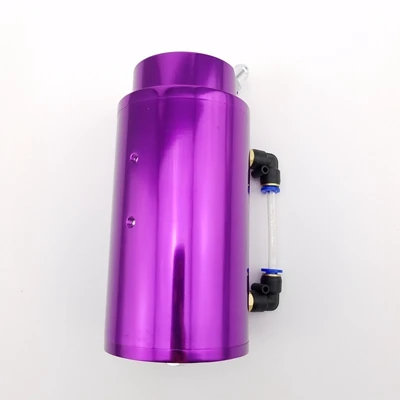 Тюнинг Монстр Универсальный алюминиевый турбо двигатель круглый маслоуловитель БАК может резервуар производительность серебро, черный, красный, синий с логотипом - Цвет: Purple