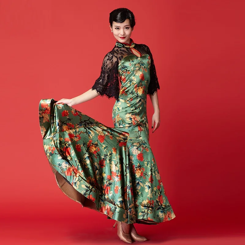 Standard dance dress Ballroom dress Woman Foxtrot China waltz Ballroom dance Flamenco Spanish costumes Social