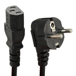 1.5m European 2-Pin to IEC C13 Power Cable Lead - 120cm