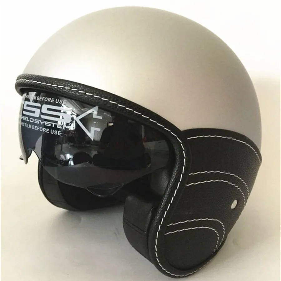 Download New Motorcycle Half Helmet Cruiser 3/4 Open Face Scooter ...