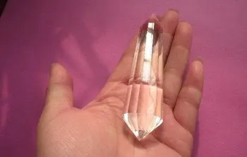 

Super Water Clear 13 Sided 3.74" Natural Crystal DT Point Quartz Vogel Wand Heal