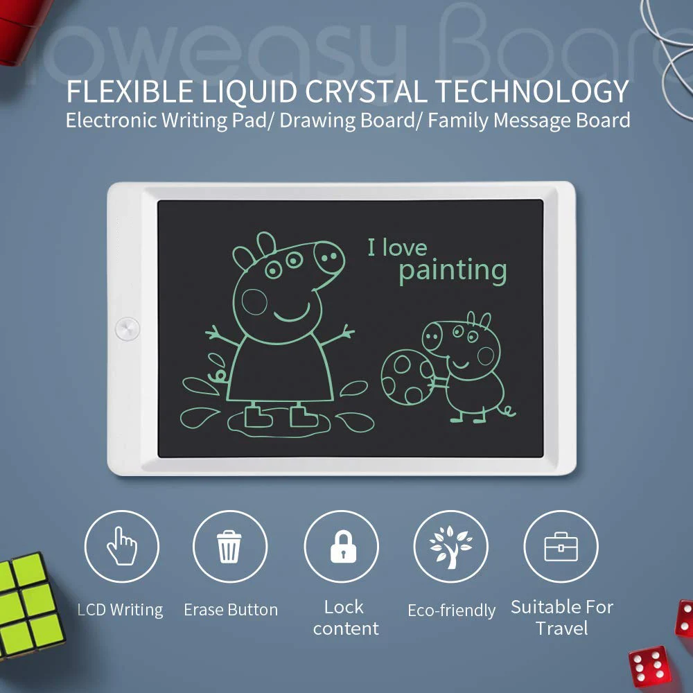 Lcd Schreibtafeln Lopbinte Lcd Schreib Tablett 10 Zoll Digitale Zeichnung Elektronische Handschrift Pad Nachricht Bild Brett Kinder Schreibtafel Kinder Geschenke Schwarz Computer Zubehor Luxdental Si
